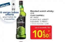 METRO CLAN CAMPBELL Blended scotch whisky offre