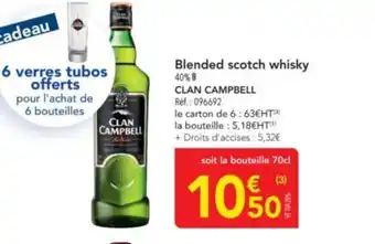 METRO CLAN CAMPBELL Blended scotch whisky offre