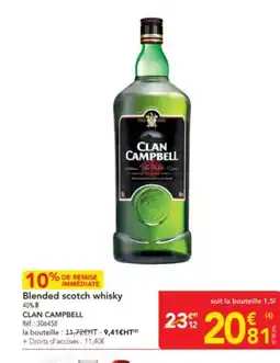 METRO CLAN CAMPBELL Blended scotch whisky offre