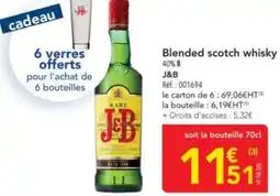 METRO J&B Blended scotch whisky offre