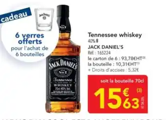 METRO JACK DANIEL'S Tennessee whiskey offre