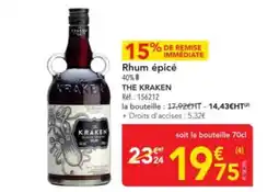METRO THE KRAKEN Rhum épicé offre
