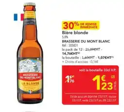 METRO BRASSERIE DU MONT BLANC Bière blonde offre