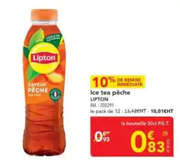 METRO LIPTON Ice tea pêche offre