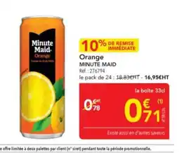 METRO MINUTE MAID Orange offre