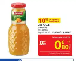 METRO GRANINI Jus A.C.E. offre