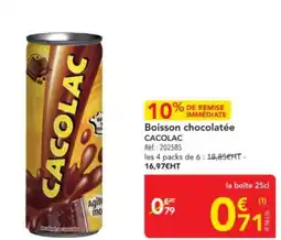 METRO CACOLAC Boisson chocolatée offre