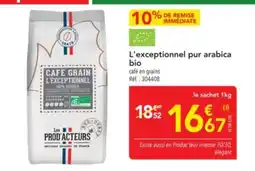 METRO L'exceptionnel pur arabica bio offre