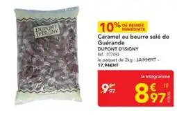 METRO DUPONT D'ISIGNY Caramel au beurre salé de Guérande offre