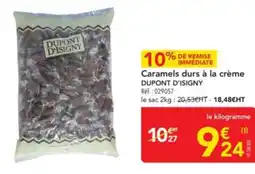 METRO DUPONT D'ISIGNY Caramels durs à la crème offre