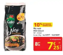 METRO RISO GALLO Riz noir offre