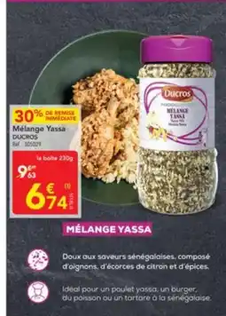METRO DUCROS Mélange Yassa offre