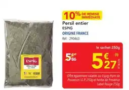 METRO ESPIG Persil entier offre