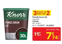 METRO KNORR Fonds brun lié offre
