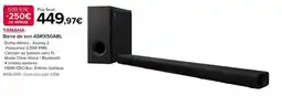 Costco YAMAHA Barre de son ASRX50ABL offre