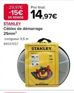 Costco STANLEY Câbles de démarrage 25mm² offre