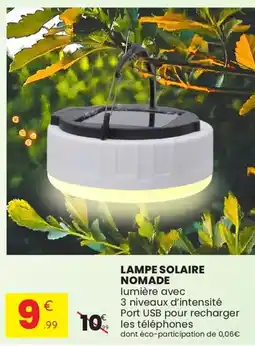 Stokomani Lampe solaire nomade offre