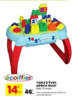 Stokomani Table d'éveil abrick maxi offre