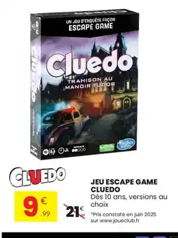Stokomani Jeu escape game cluedo offre