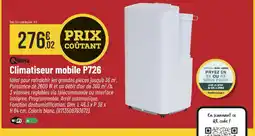 Bricorama QLIMA Climatiseur mobile P726 offre