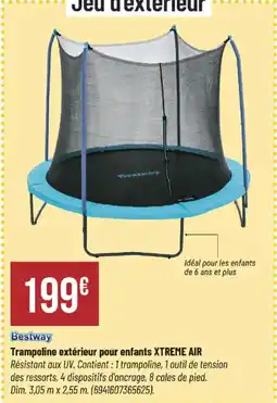 Bricorama BESTWAY Trampoline extérieur pour enfants offre