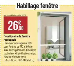 Bricorama Moustiquaire de fenêtre recoupable offre
