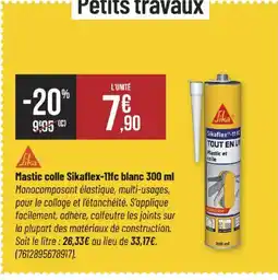 Bricorama Mastic colle Sikaflex-11fc blanc offre