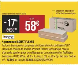 Bricorama ISOVER 4 panneaux offre