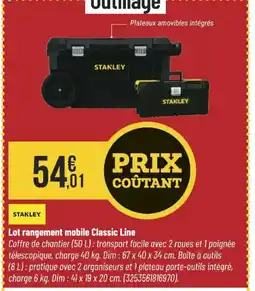 Bricorama STANLEY Lot rangement mobile Classic Line offre