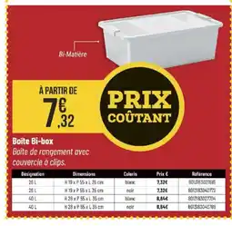 Bricorama Boîte Bi-box offre