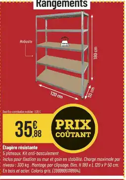 Bricorama Étagère résistante offre
