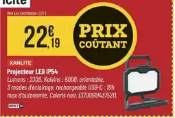 Bricorama XANLITE Projecteur LED IP54 offre