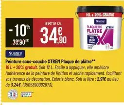 Bricorama NUANCE Peinture sous-couche XTREM Plaque de plâtre offre