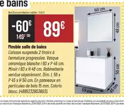 Bricorama Meuble salle de bains offre