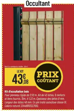 Bricorama Kit d'occultation bois offre