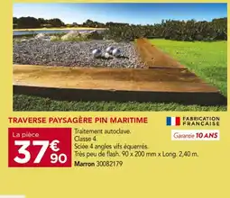 Gedimat Traverse paysagère pin maritime offre