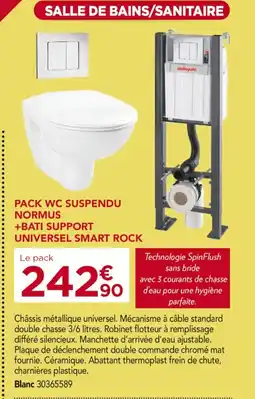 Gedimat Pack wc suspendu normus +bati support offre