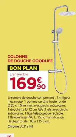 Gedimat Colonne de douche goodlife offre