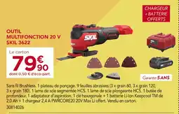 Gedimat Outil multifonction 20 v offre
