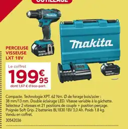 Gedimat Perceuse visseuse lxt 18v offre