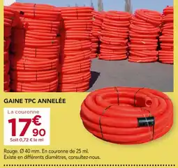 Gedimat Gaine tpc annelée offre