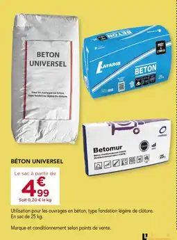Gedimat Beton universel offre
