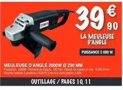 Chretien Matériaux Meuleuse d'angle 2000w 230 mm offre