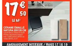 Chretien Matériaux Cérame émaillé natura offre