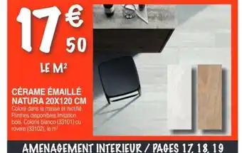 Chretien Matériaux Cérame émaillé natura offre
