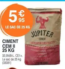 Chretien Matériaux Ciment cem ii offre