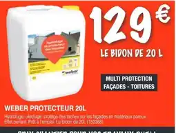 Chretien Matériaux Weber protecteur offre