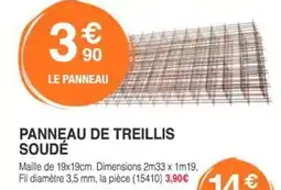 Chretien Matériaux Panneau de treillis soudé offre