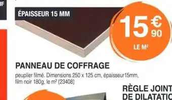Chretien Matériaux Panneau de coffrage offre