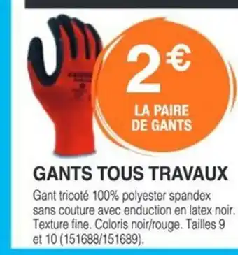 Chretien Matériaux Gants tous travaux offre